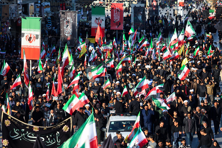 تجمع هیئات مذهبی قم به مناسبت چهلمین روز شهادت رهبر انقلاب