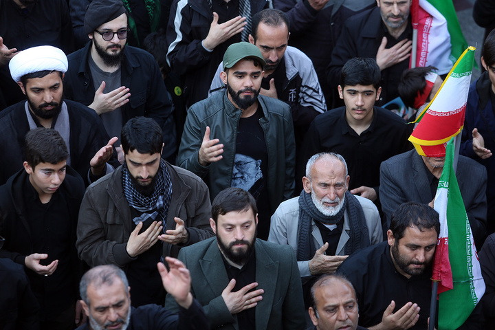 تجمع هیئات مذهبی قم به مناسبت چهلمین روز شهادت رهبر انقلاب