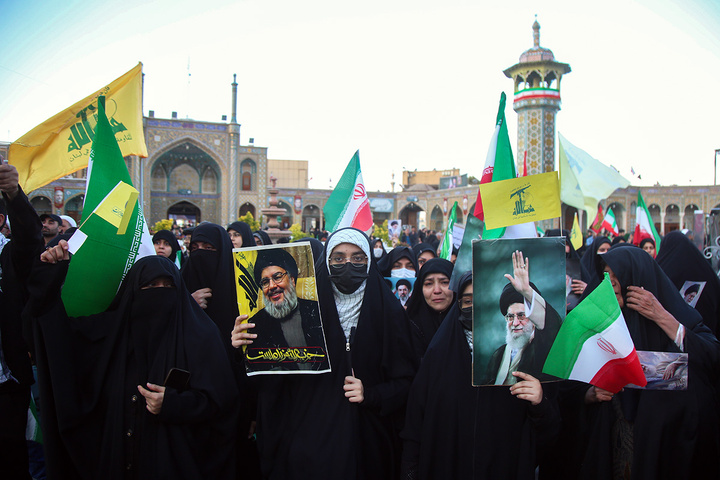 تجمع هیئات مذهبی قم به مناسبت چهلمین روز شهادت رهبر انقلاب