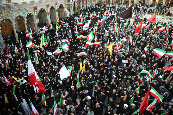 تجمع هیئات مذهبی قم به مناسبت چهلمین روز شهادت رهبر انقلاب