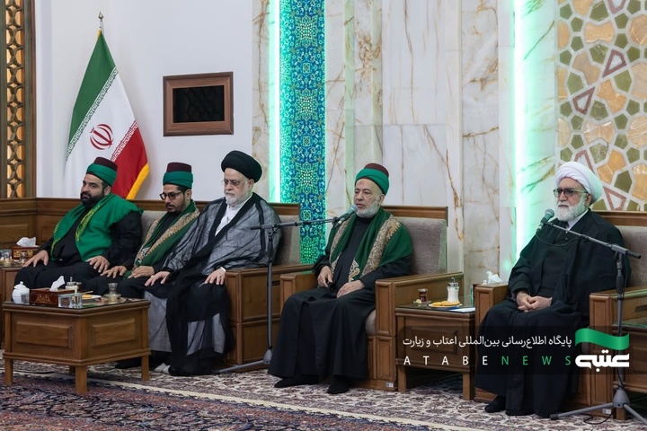 لقاء وفد العتبة الحسينية المقدسة مع الأمين العام العتبة الرضوي