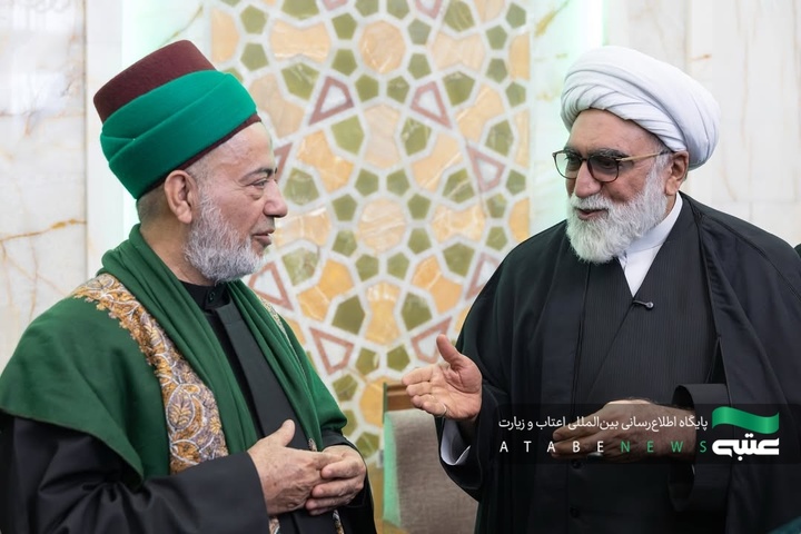 لقاء وفد العتبة الحسينية المقدسة مع الأمين العام العتبة الرضوي