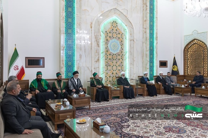 لقاء وفد العتبة الحسينية المقدسة مع الأمين العام العتبة الرضوي