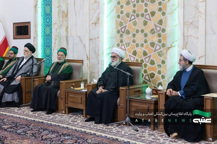 لقاء وفد العتبة الحسينية المقدسة مع الأمين العام العتبة الرضوي