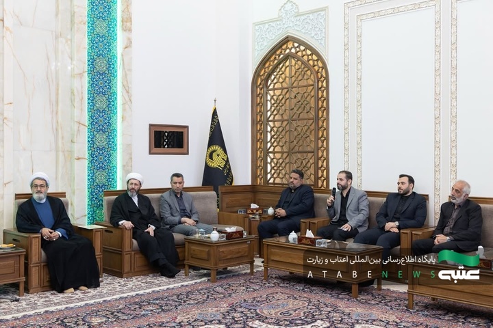 لقاء وفد العتبة الحسينية المقدسة مع الأمين العام العتبة الرضوي