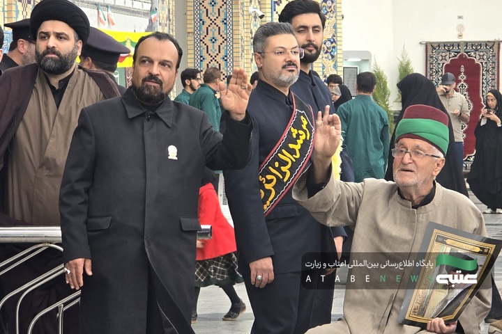 تشرف موکب‌داران عراقی به حرم امام رضا(ع) در ایام شهادت امام صادق(ع)