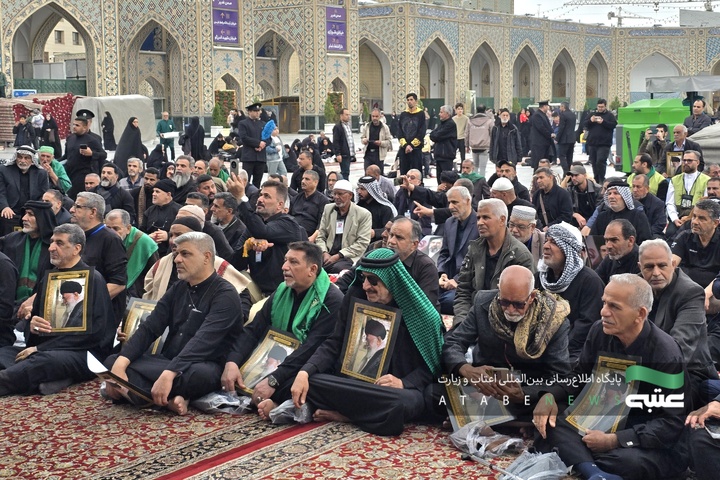 تشرف موکب‌داران عراقی به حرم امام رضا(ع) در ایام شهادت امام صادق(ع)