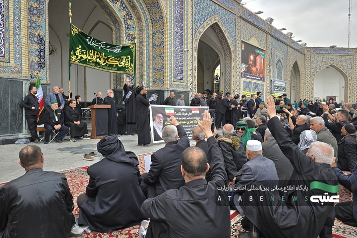 تشرف موکب‌داران عراقی به حرم امام رضا(ع) در ایام شهادت امام صادق(ع)