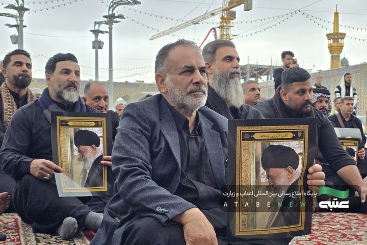 تشرف موکب‌داران عراقی به حرم امام رضا(ع) در ایام شهادت امام صادق(ع)