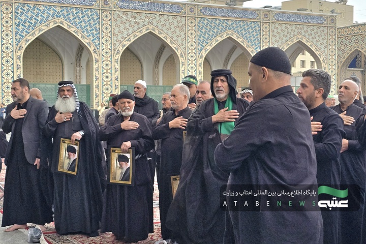 تشرف موکب‌داران عراقی به حرم امام رضا(ع) در ایام شهادت امام صادق(ع)