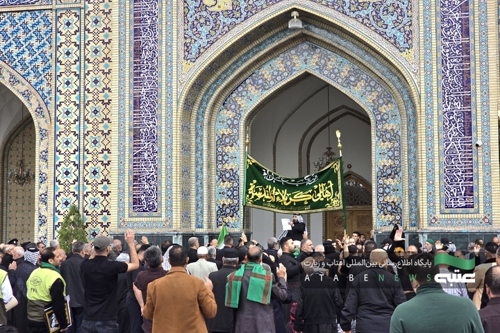 تشرف موکب‌داران عراقی به حرم امام رضا(ع) در ایام شهادت امام صادق(ع)