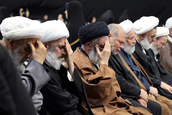 مراسم چهلم شهدای حمله آمریکا به دبیرخانه خبرگان قم