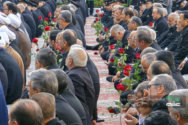 آیین اذن اعزام کاروان زیر سایه خورشید در حرم مطهر رضوی