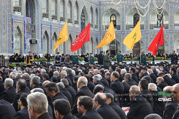آیین اذن اعزام کاروان زیر سایه خورشید در حرم مطهر رضوی