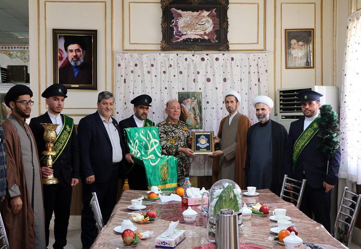 عطر حرم حضرت معصومه(س) در پایگاه پدافند هوایی ارتش پیچید