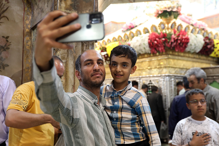 حال و هوای حرم حضرت معصومه(س) در شب میلاد ایشان