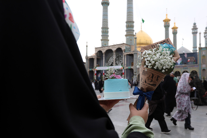 حال و هوای حرم حضرت معصومه(س) در شب میلاد ایشان