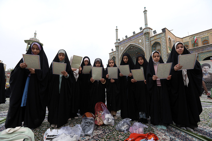 حال و هوای حرم حضرت معصومه(س) در شب میلاد ایشان