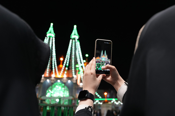 حال و هوای حرم حضرت معصومه(س) در شب میلاد ایشان