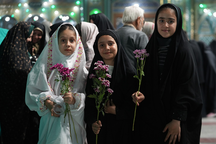 حال و هوای حرم حضرت معصومه(س) در شب میلاد ایشان