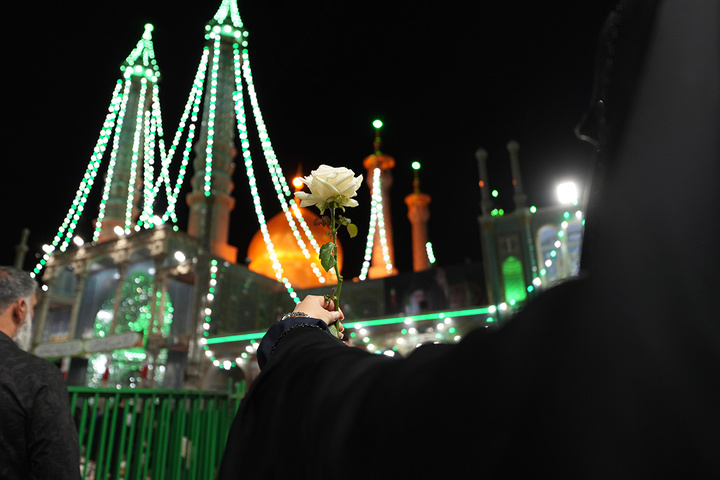 حال و هوای حرم حضرت معصومه(س) در شب میلاد ایشان