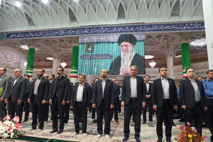 خطبه‌خوانی خادمان حرم حضرت معصومه (س) در سالروز میلاد بانوی کرامت