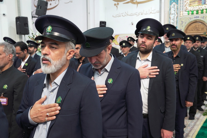 خطبه‌خوانی خادمان حرم حضرت معصومه (س) در سالروز میلاد بانوی کرامت