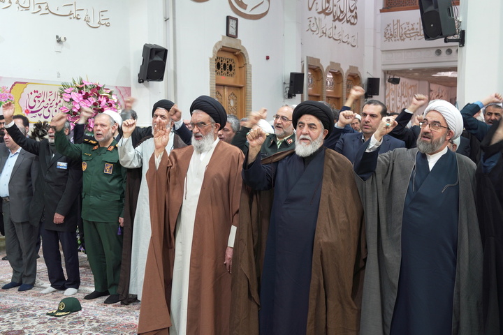خطبه‌خوانی خادمان حرم حضرت معصومه (س) در سالروز میلاد بانوی کرامت