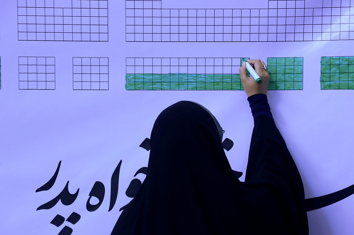 برپایی موکب بانوان هنرمند هیأتی در حرم بانوی کرامت
