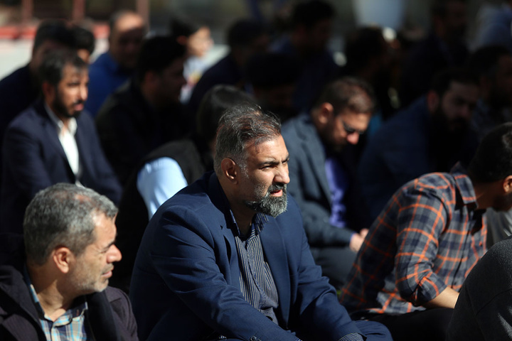 آیین خطبه‌خوانی اصحاب رسانه و کارکنان سپاه قم به مناسبت دهه کرامت