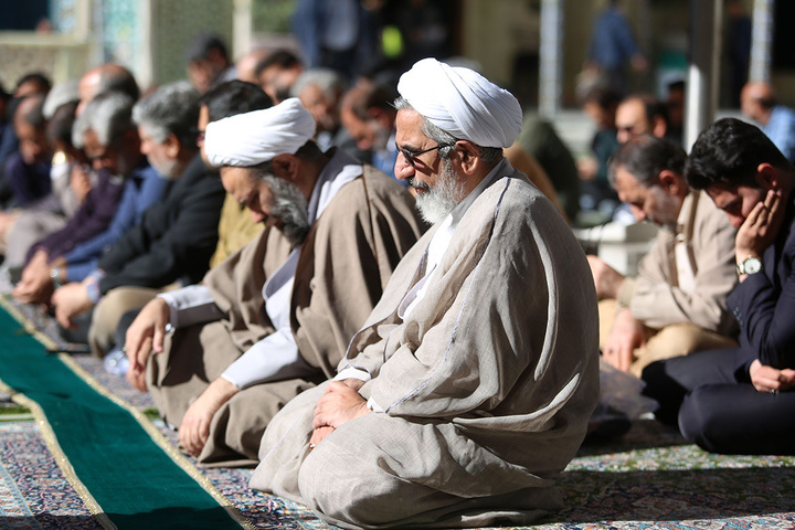 آیین خطبه‌خوانی اصحاب رسانه و کارکنان سپاه قم به مناسبت دهه کرامت