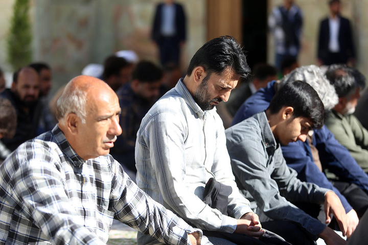 آیین خطبه‌خوانی اصحاب رسانه و کارکنان سپاه قم به مناسبت دهه کرامت