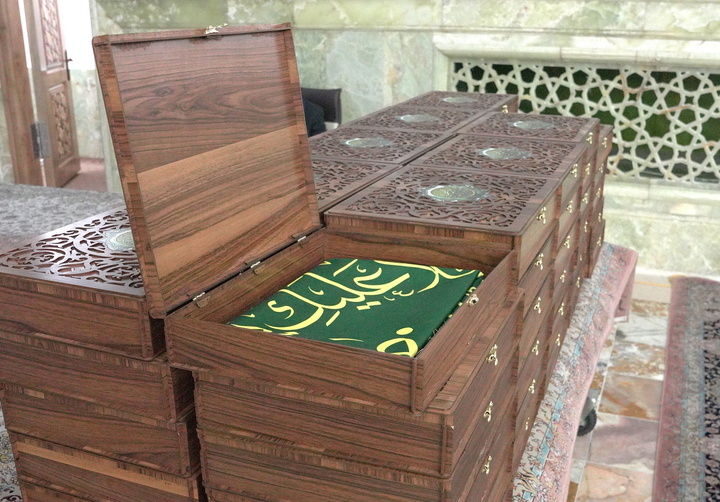 تجلیل از موکب‌داران عراقی موکب‌های همدلی و مواسات در حرم بانوی کرامت