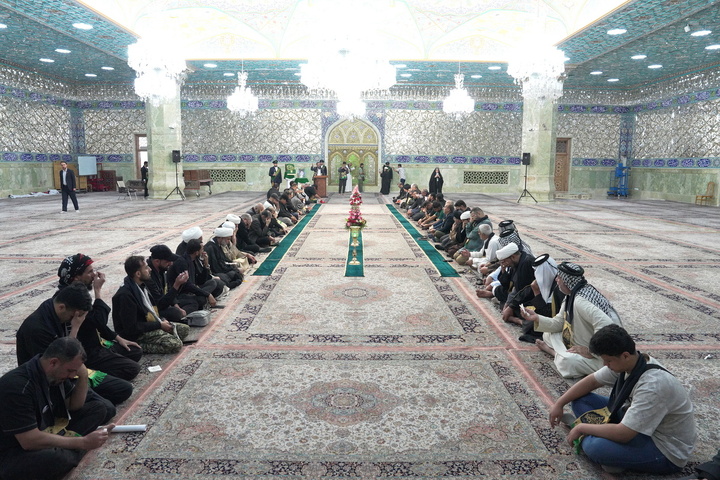 تجلیل از موکب‌داران عراقی موکب‌های همدلی و مواسات در حرم بانوی کرامت