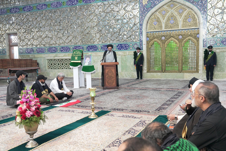 تجلیل از موکب‌داران عراقی موکب‌های همدلی و مواسات در حرم بانوی کرامت