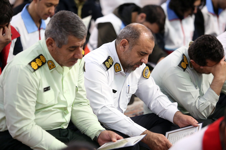 چهلم شهادت وزیر اطلاعات در حرم حضرت معصومه (س)