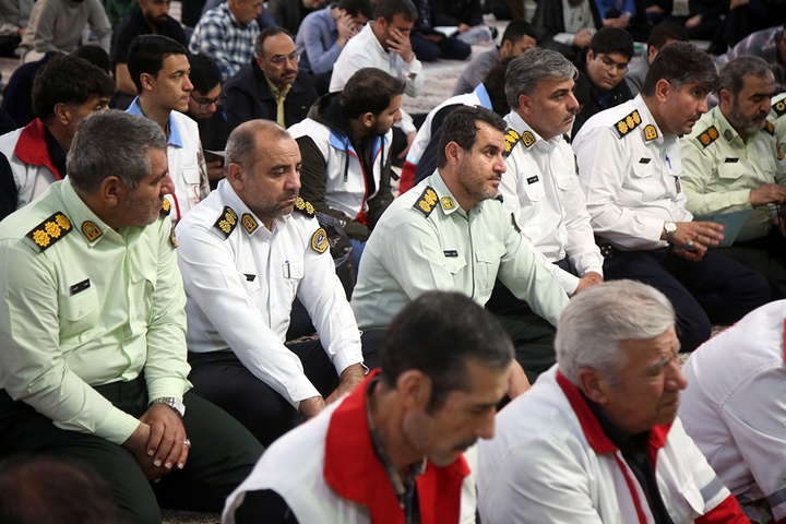 چهلم شهادت وزیر اطلاعات در حرم حضرت معصومه (س)