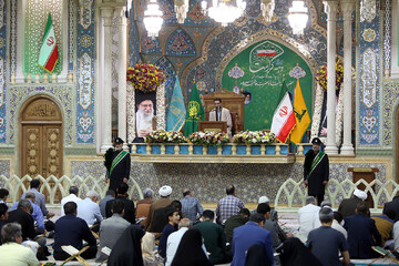 برپایی محفل کرسی تلاوت مهدوی در آستان مقدس فاطمی