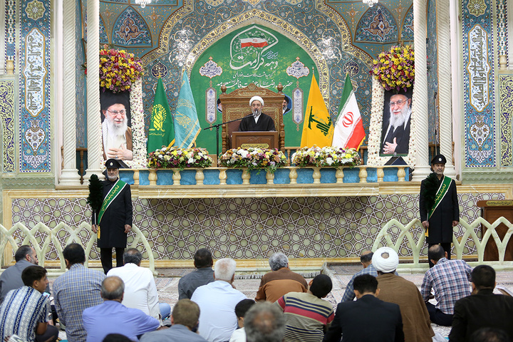 برپایی محفل کرسی تلاوت مهدوی در آستان مقدس فاطمی