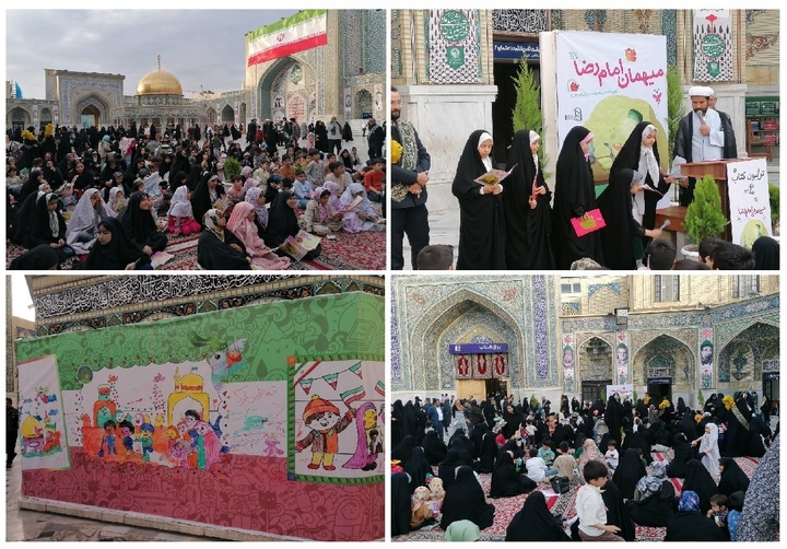 موج لبخندها در صحن قدس