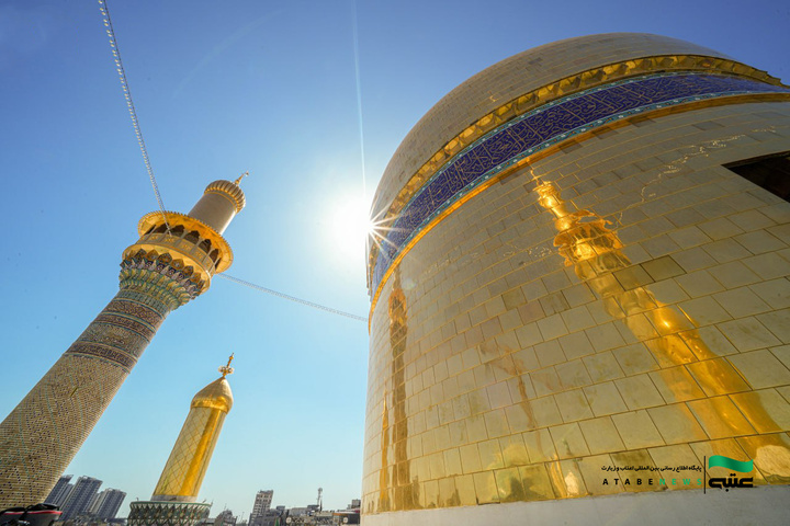 شستشوی گنبد کاظمین