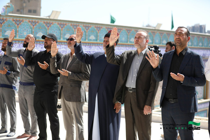 شستشوی گنبد کاظمین