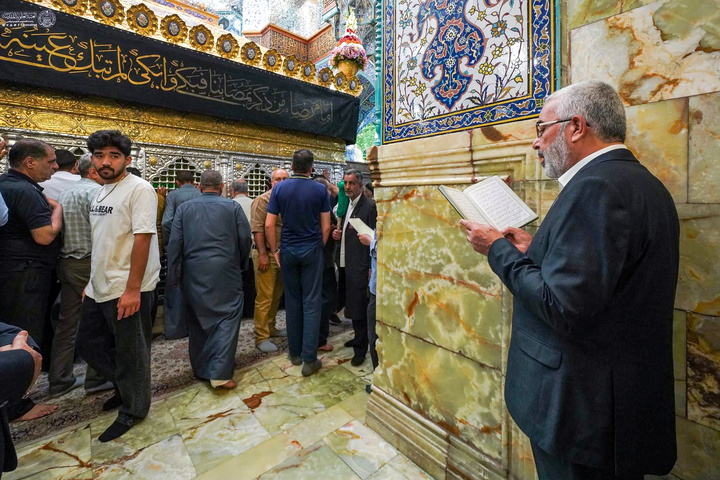 تشرف تولیت آستان قدس علوی به زیارت حرم حضرت فاطمه معصومه سلام الله علیها