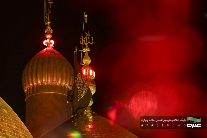 سیاهپوشی کاظمین در عزای امام جواد علیه السلام
