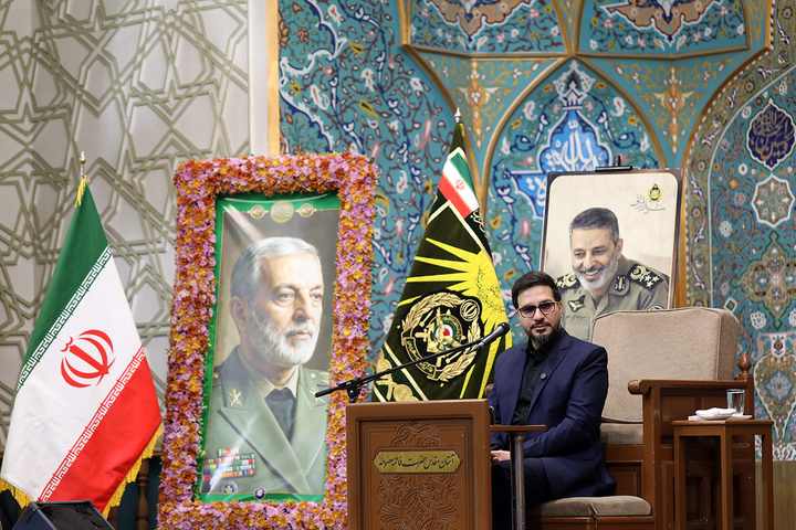 بزرگداشت چهلمین روز شهادت امیر موسوی در حرم بانوی کرامت