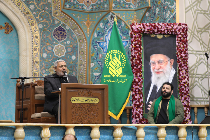 بزرگداشت چهلمین روز شهادت امیر موسوی در حرم بانوی کرامت