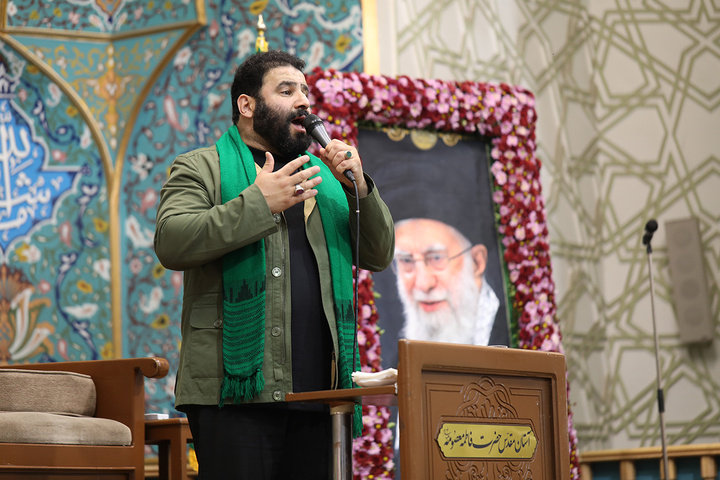 بزرگداشت چهلمین روز شهادت امیر موسوی در حرم بانوی کرامت
