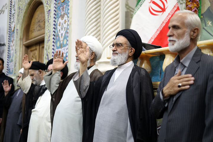بزرگداشت چهلمین روز شهادت امیر موسوی در حرم بانوی کرامت