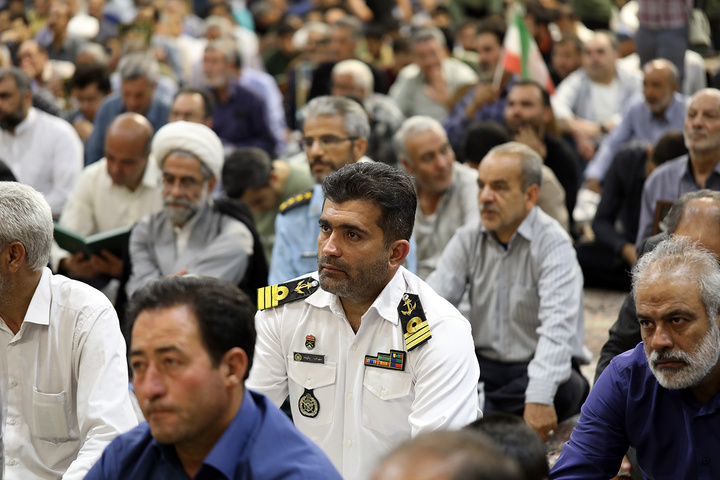 بزرگداشت چهلمین روز شهادت امیر موسوی در حرم بانوی کرامت