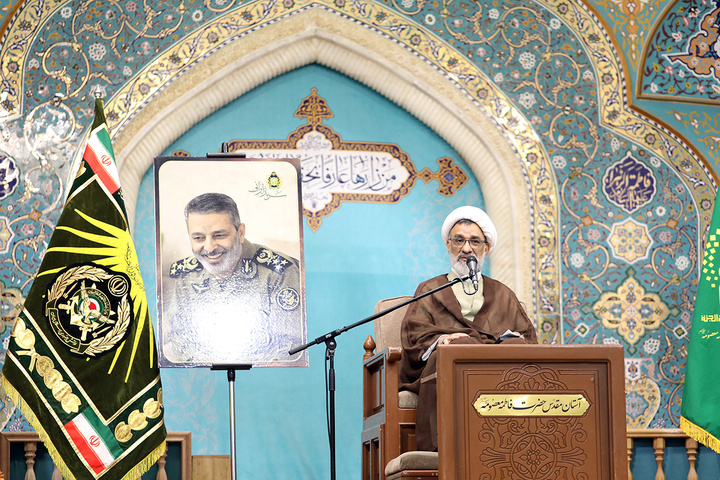 بزرگداشت چهلمین روز شهادت امیر موسوی در حرم بانوی کرامت
